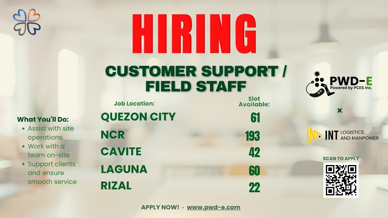Urgent Hiring Customer Support / Field Staff INT Logistics and Manpower